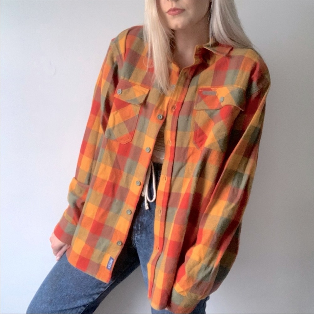 Smith’s Workwear Men’s Heavy Duty Flannel Shirt Sz Large - Picture 4 of 10